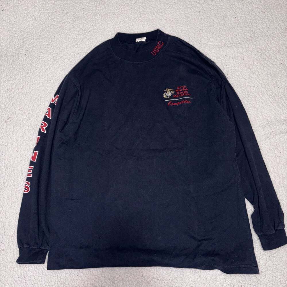 Vintage Marines Corps Marathon Competition Long Sleeve T-Shirt
